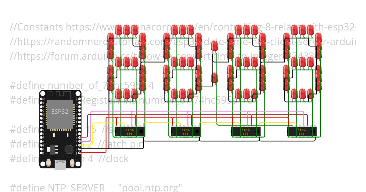 ESP32 NTP ExampleSPrint2.ino simulation