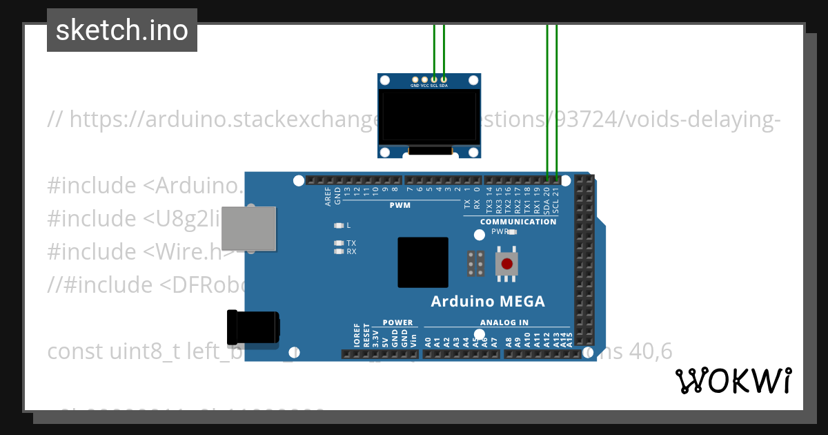 U8g2 lib work in progress - Wokwi ESP32, STM32, Arduino Simulator