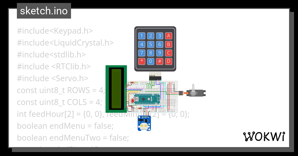 AUTO-FEEDER-PROTOTYPE - Wokwi ESP32, STM32, Arduino Simulator