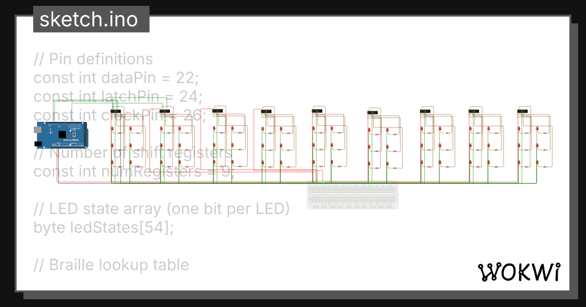 Braille4 wokwi esp32 stm32 arduino simulator