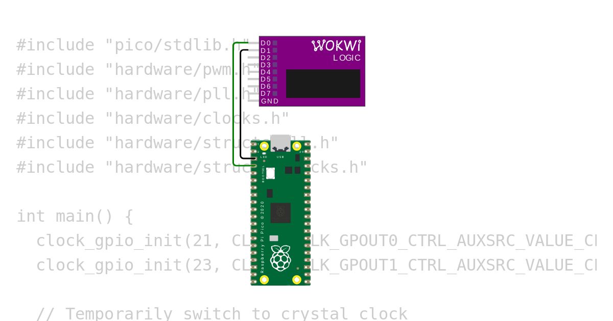 Pi Pico 10 MHz simulation
