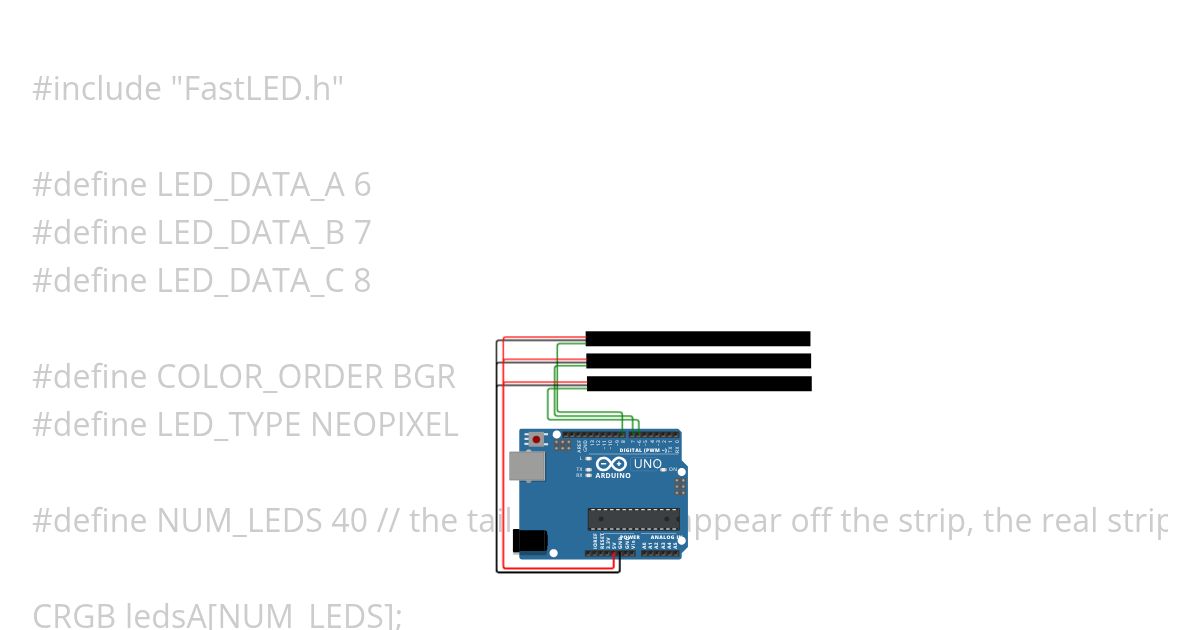 LED strip random UA colour fade Copy simulation