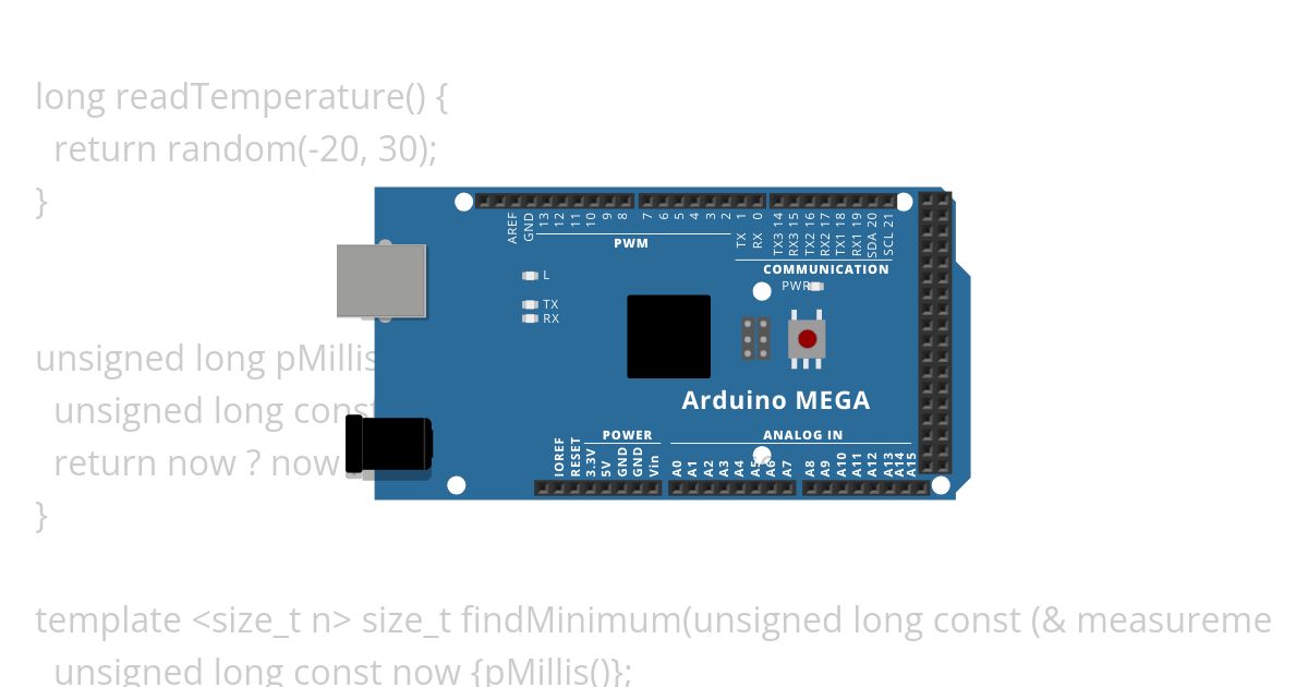 Temperature logger simulation