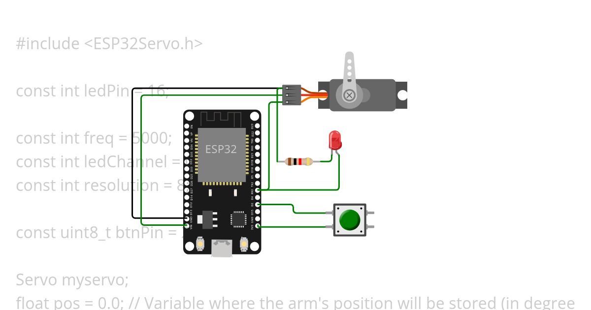 Servo Potentiometer simulation