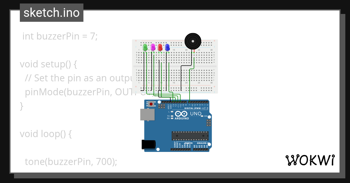 4led_diff_style - Wokwi ESP32, STM32, Arduino Simulator
