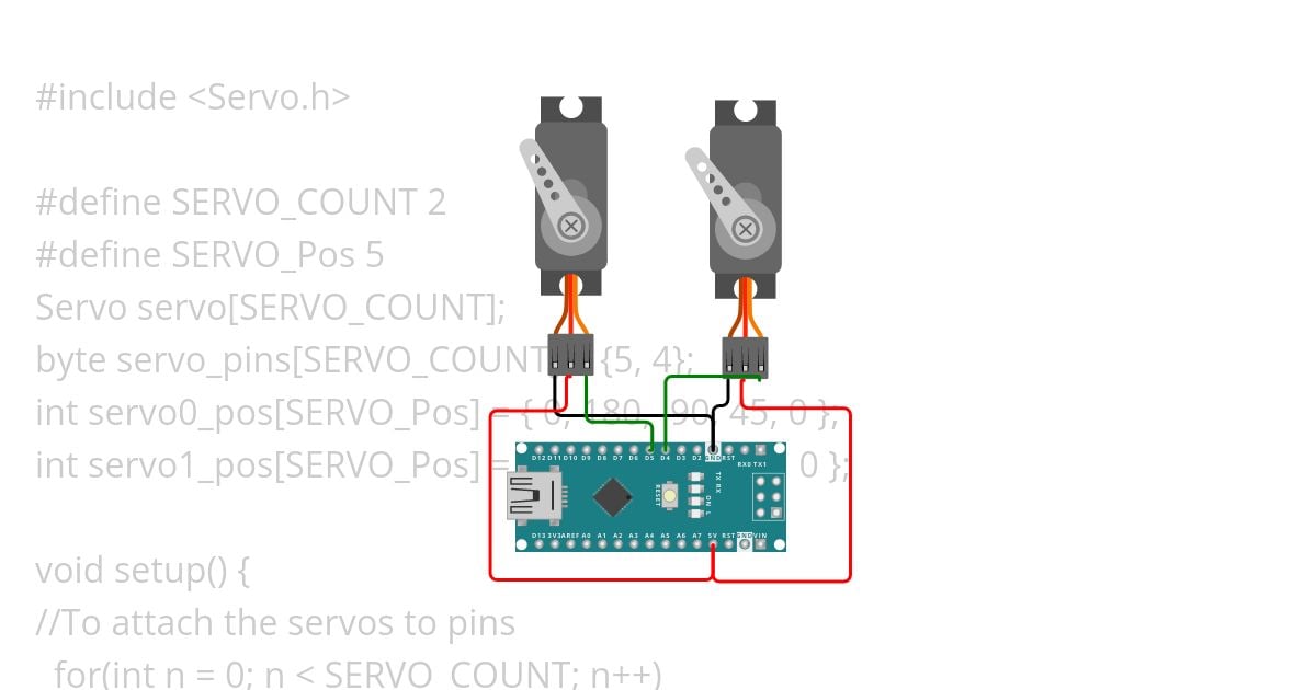 servo array Copy simulation