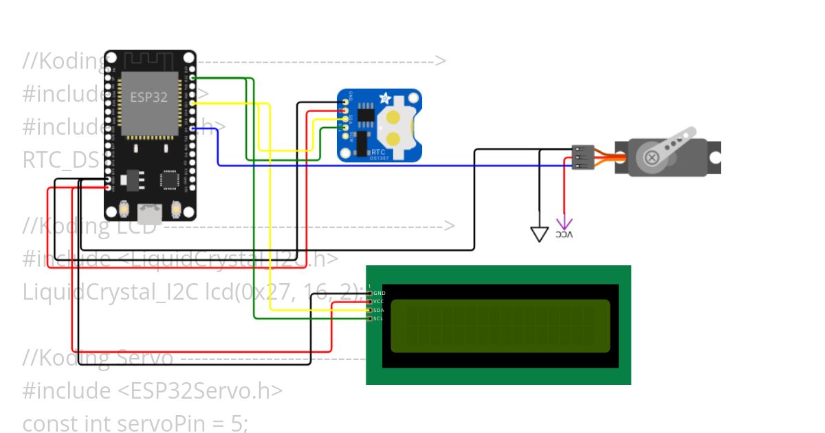 Pet Feeder ESP32  simulation