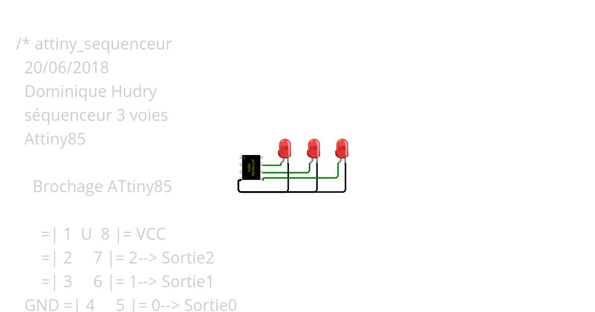 attiny sequenceur simulation