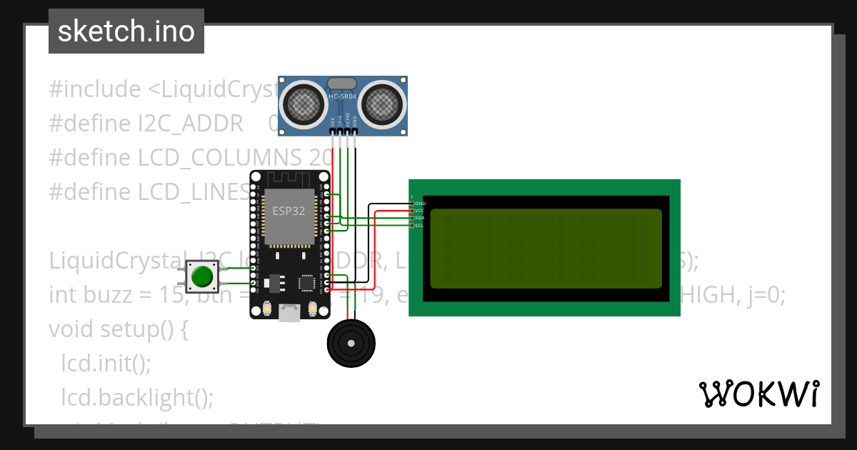 water level sensor Wokwi ESP32, STM32, Arduino Simulator