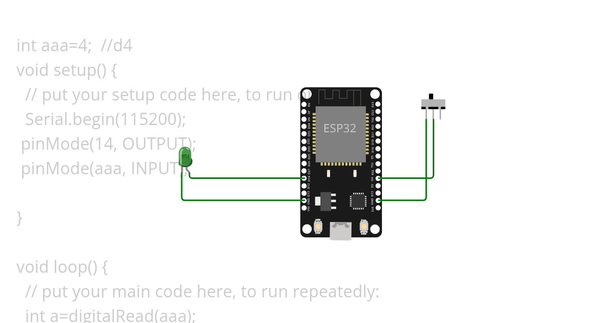 switch and led simulation