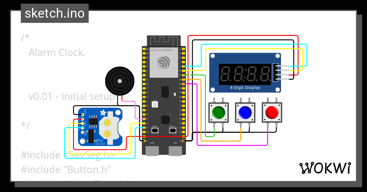 Clock Wokwi Esp32 Stm32 Arduino Simulator 4699