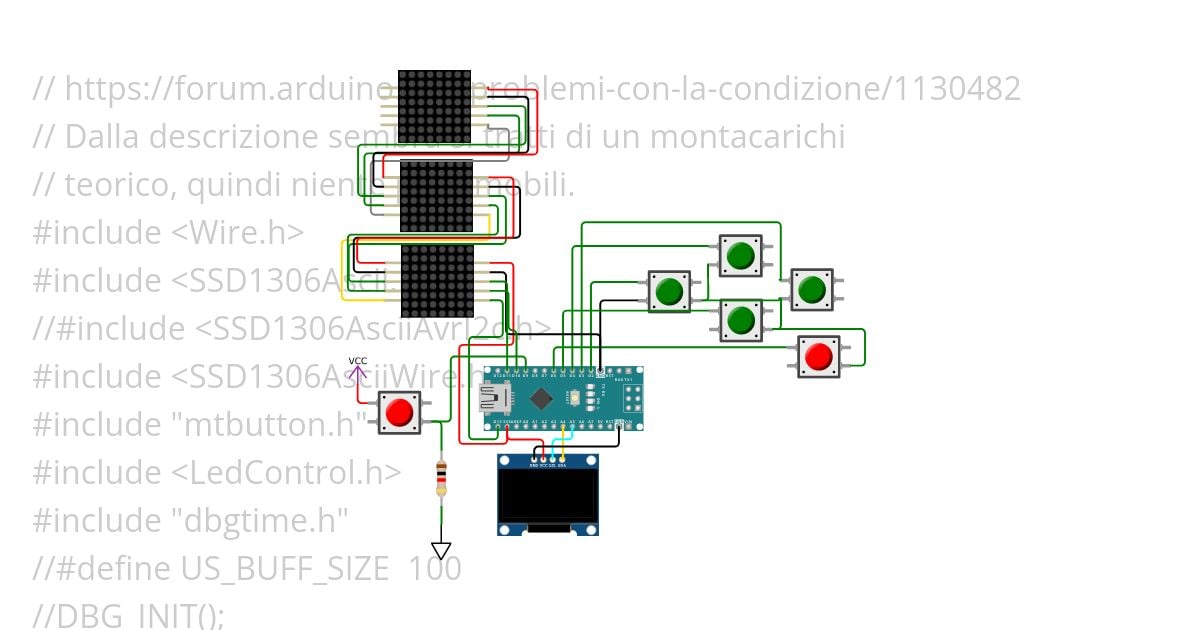 matrixssd1306.ino MtButton simulation