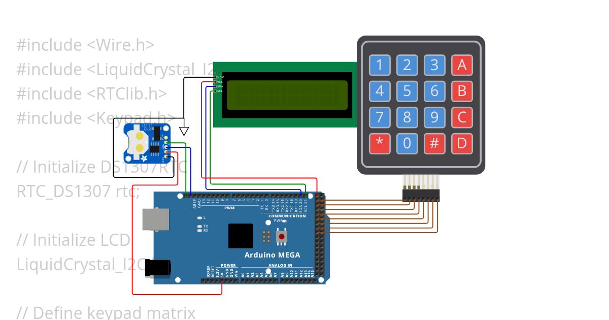 RTC and Keypad simulation