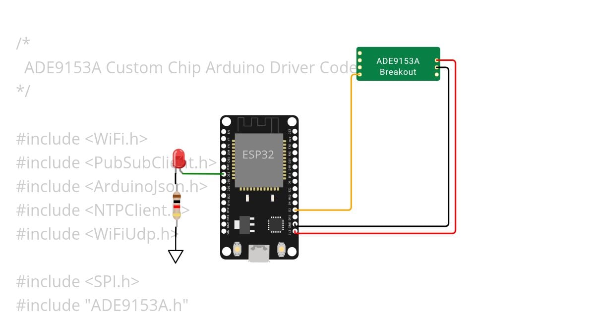 ADE9153 with ESP32 - Assignment 2 Copy simulation