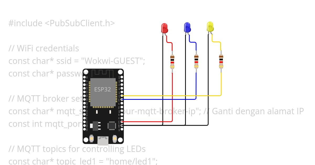 MQTT LED Aktif Ganda 2 simulation