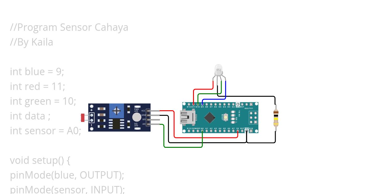XI-TEDK2-16-KAILA SALSA BILA-PROGRAM SENSOR CAHAYA simulation