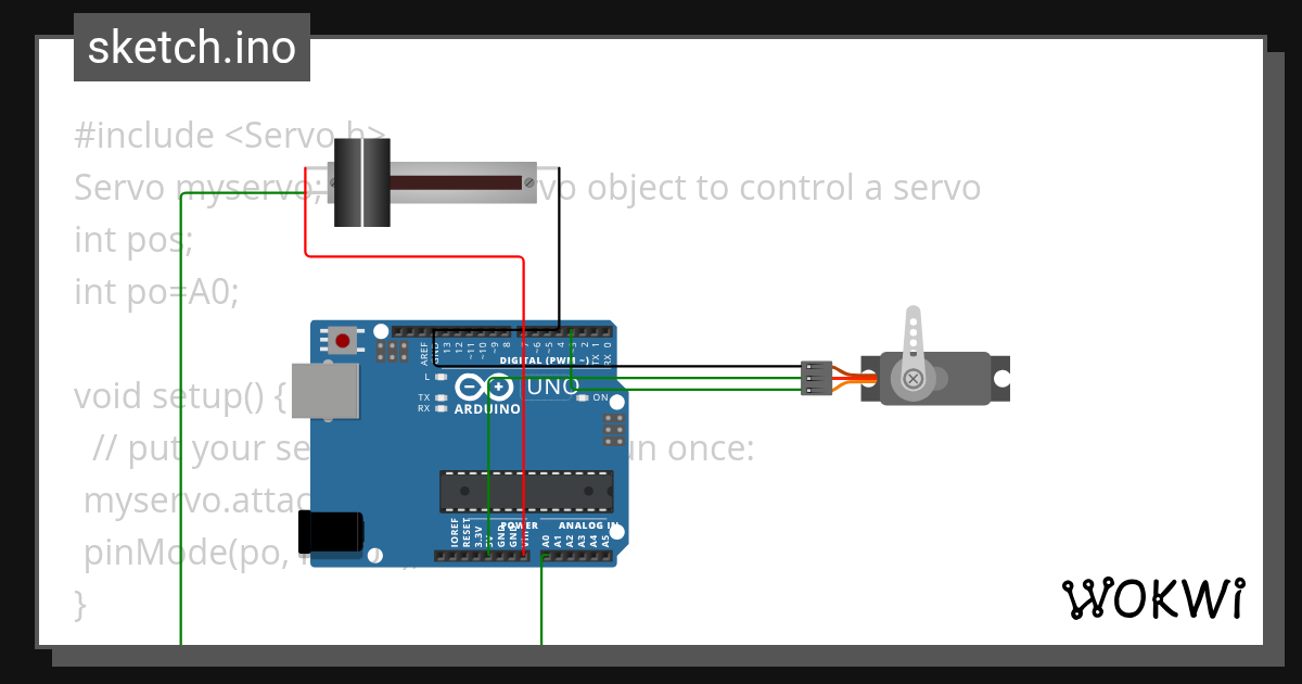 servo control - Wokwi ESP32, STM32, Arduino Simulator