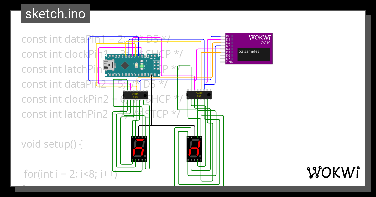 Shift Register With Two Ssd Wokwi Esp Stm Arduino Simulator My Xxx Hot Girl
