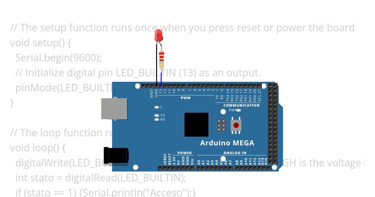 blink-mega.ino simulation