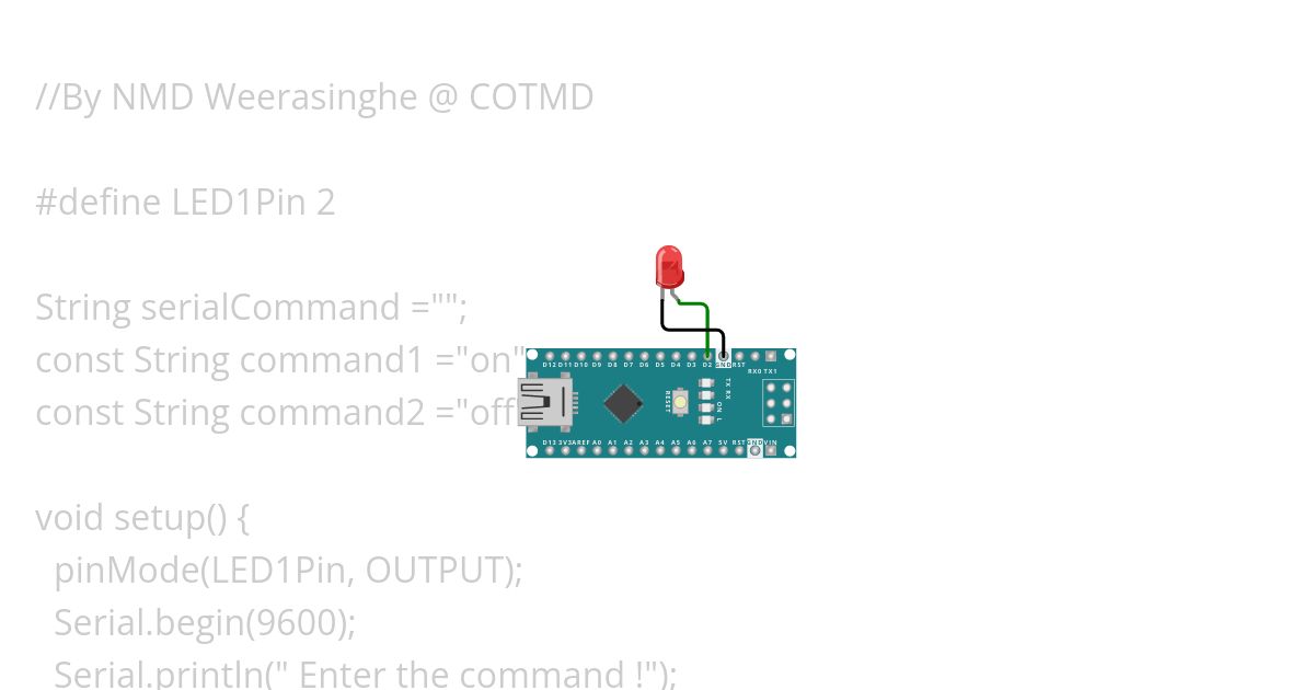 Control Using Serial Text commands 1 simulation