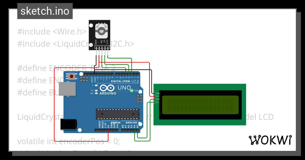 menu_encoder V2 - Wokwi ESP32, STM32, Arduino Simulator