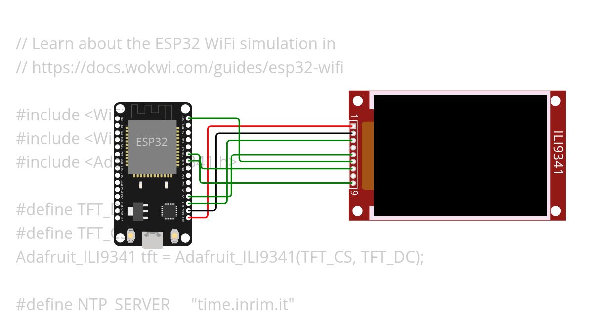 ESP32 NTP Example.ino Copy simulation