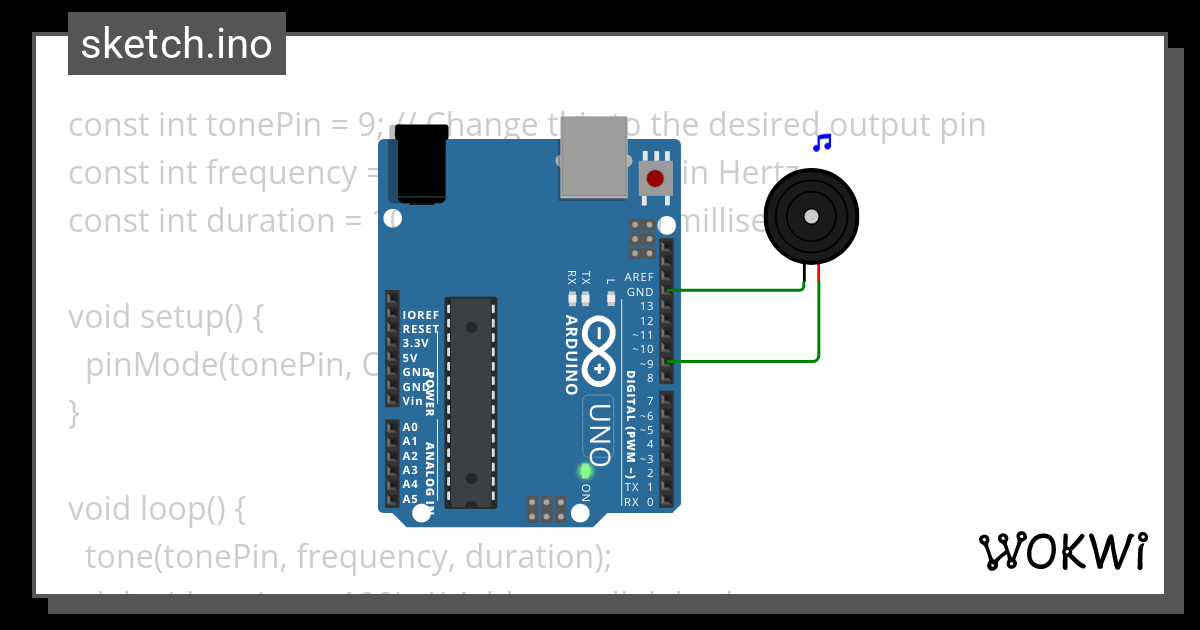 Melody Tone Wokwi Esp32 Stm32 Arduino Simulator