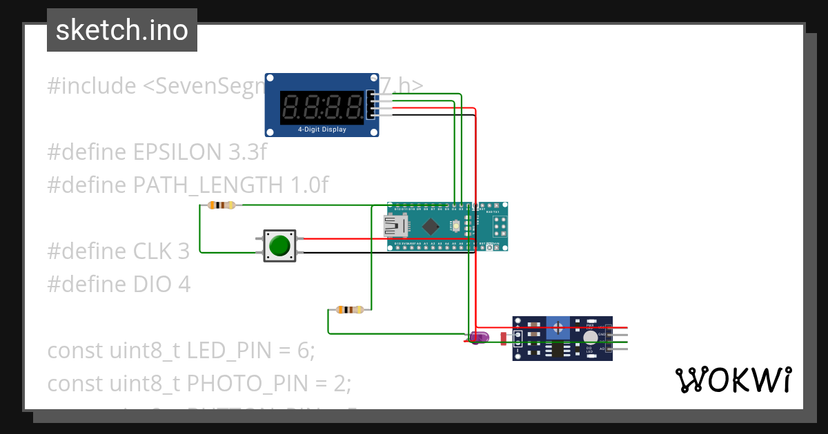 Photometer_S.M.M. Wokwi ESP32, STM32, Arduino Simulator