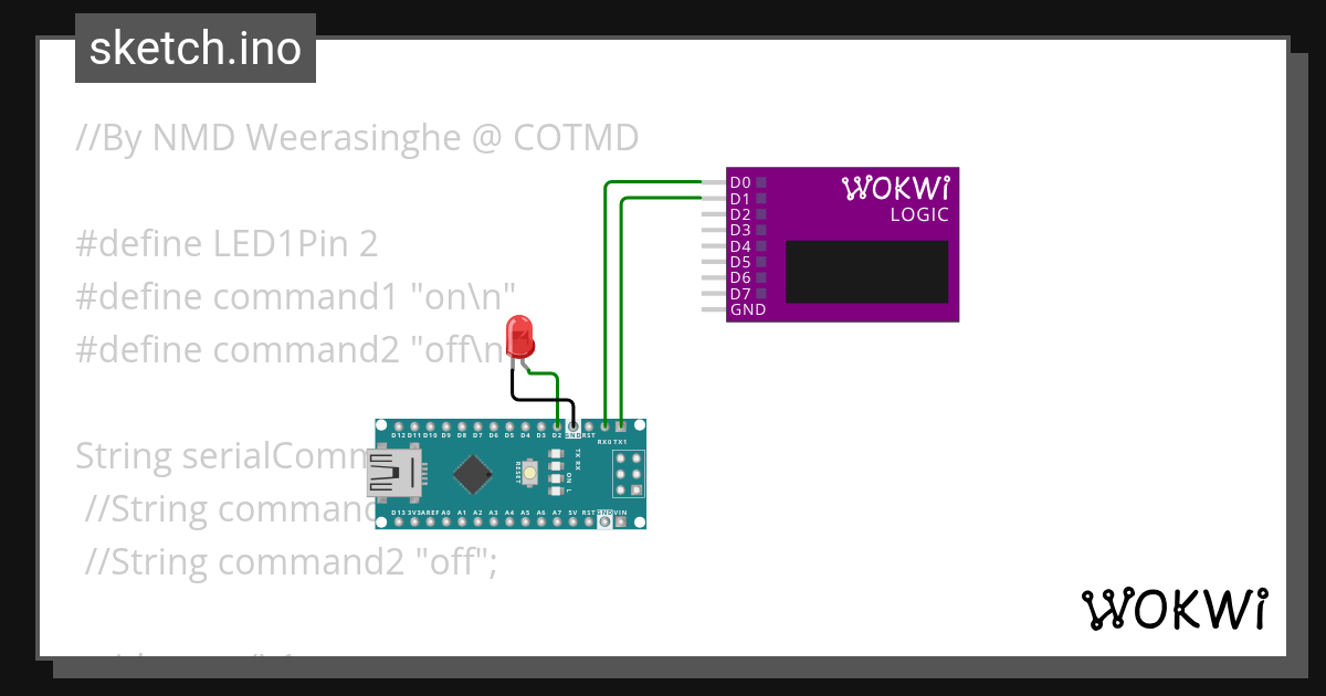 Logic analyser Wokwi ESP32, STM32, Arduino Simulator