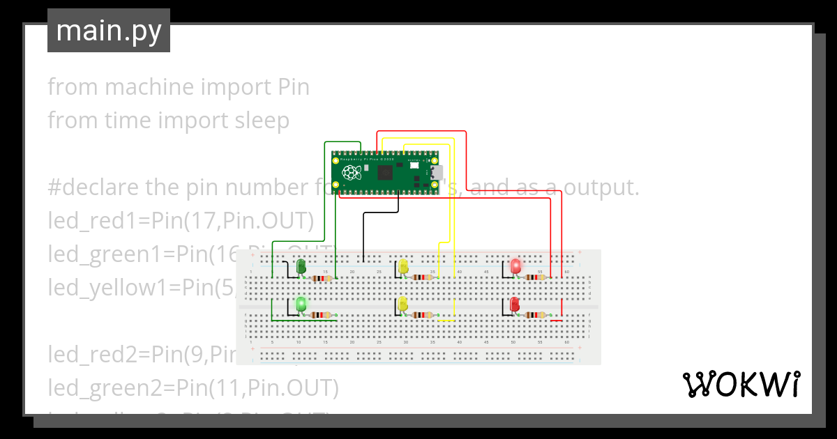 Traffic Lights Wokwi Esp Stm Arduino Simulator