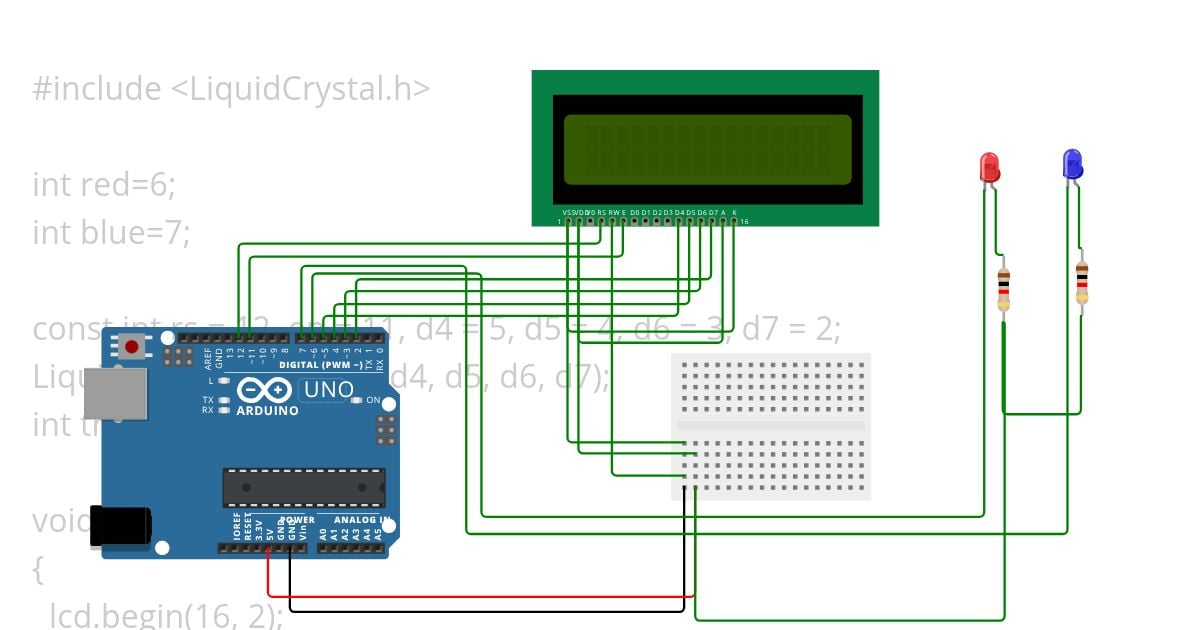 LCD with Arduino simulation