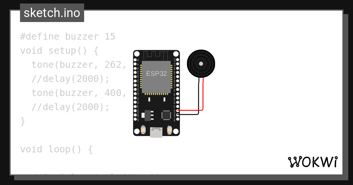 Program Buzzer Copy - Wokwi ESP32, STM32, Arduino Simulator