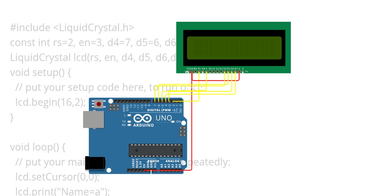 lcd-arduino simulation