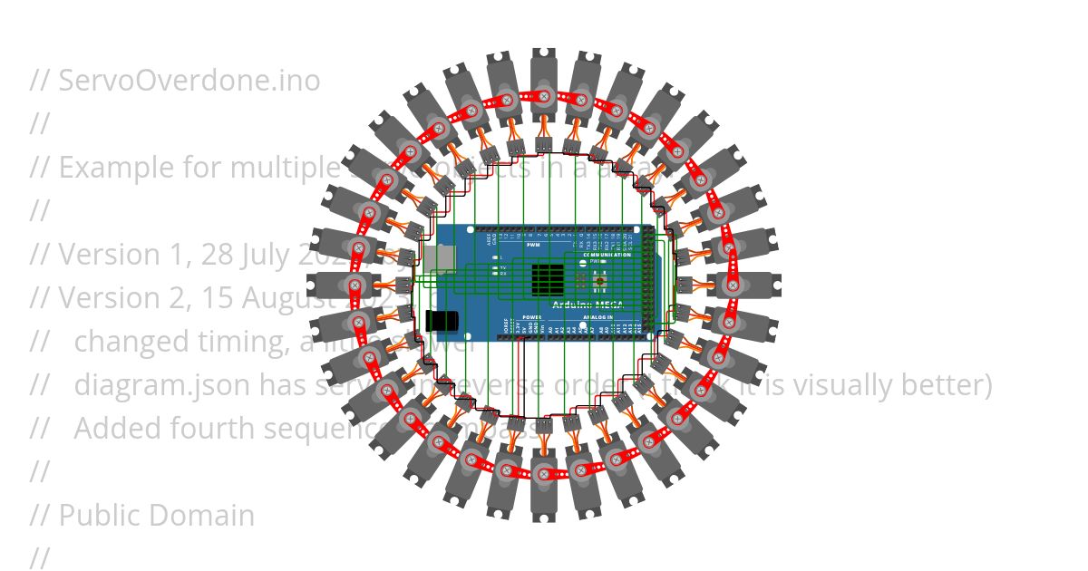 Servo dancer simulation
