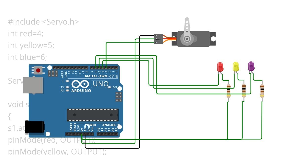 Servo simulation
