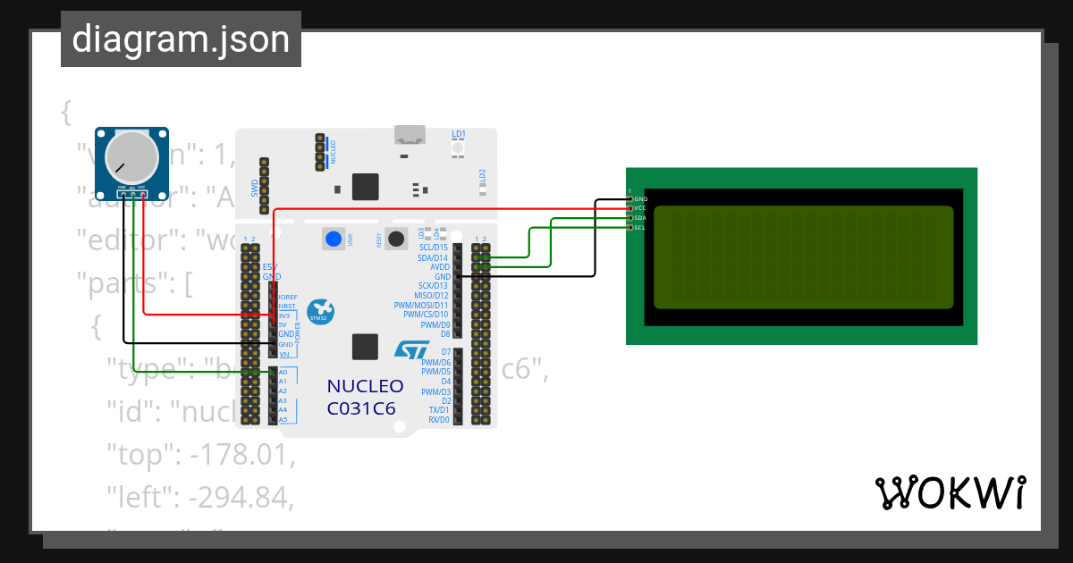 I2C,ADC - Wokwi ESP32, STM32, Arduino Simulator