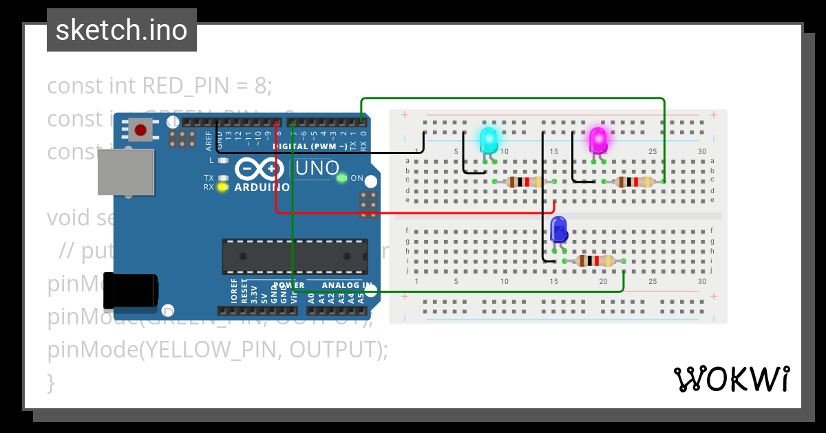 LED KEDAP KEDIP - Wokwi ESP32, STM32, Arduino Simulator