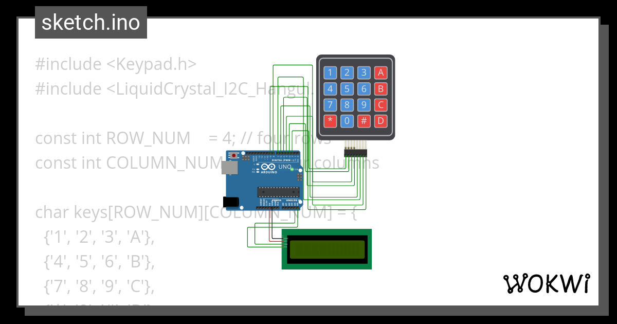 Lcd With Keypad Wokwi Esp32 Stm32 Arduino Simulator 7432