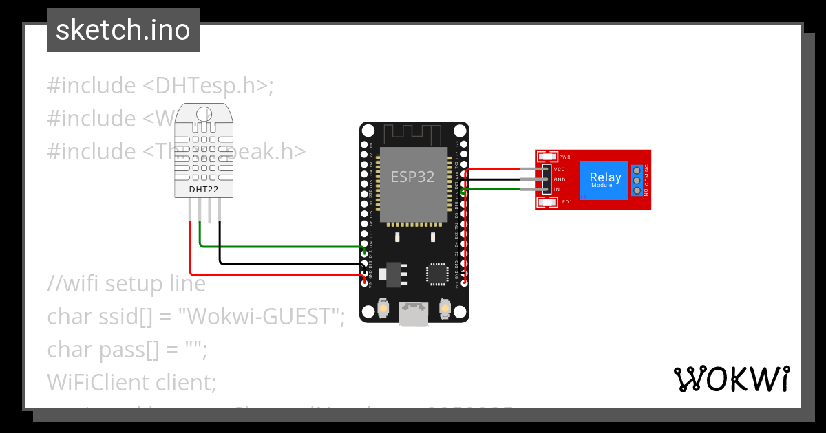 Relay Module Wokwi Esp32 Stm32 Arduino Simulator 9574