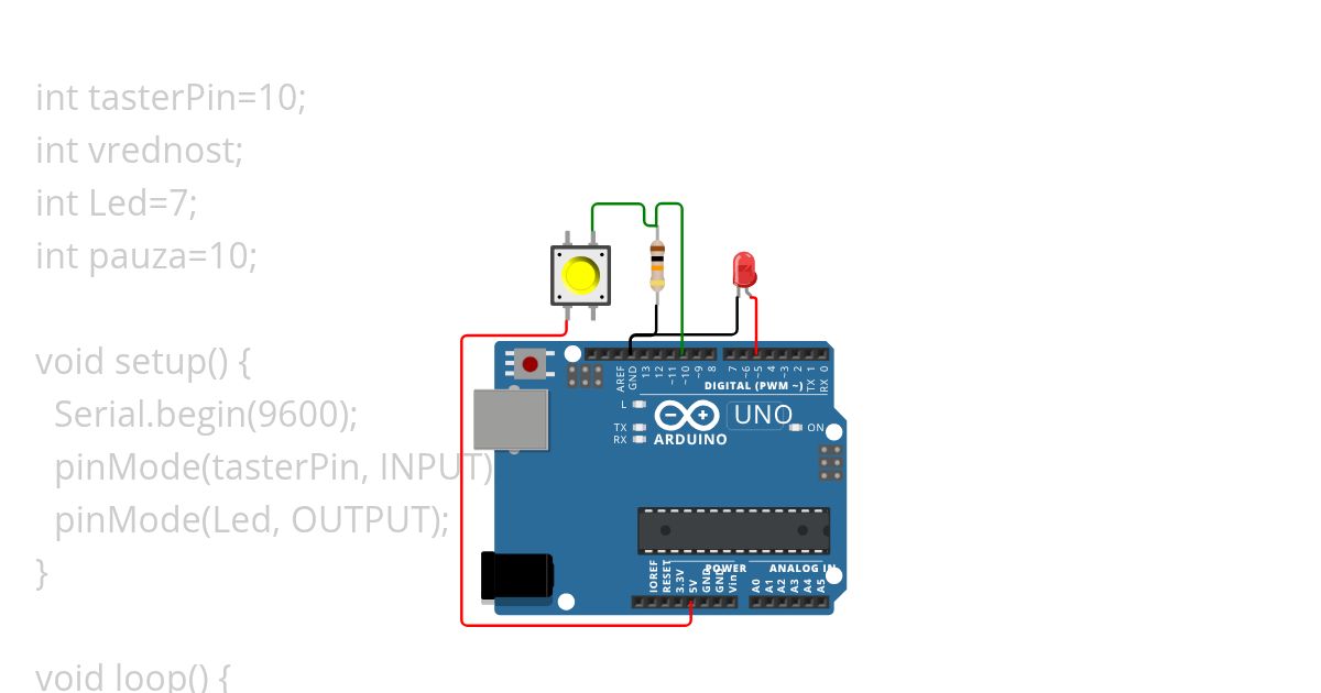 Pull-Down so LED simulation