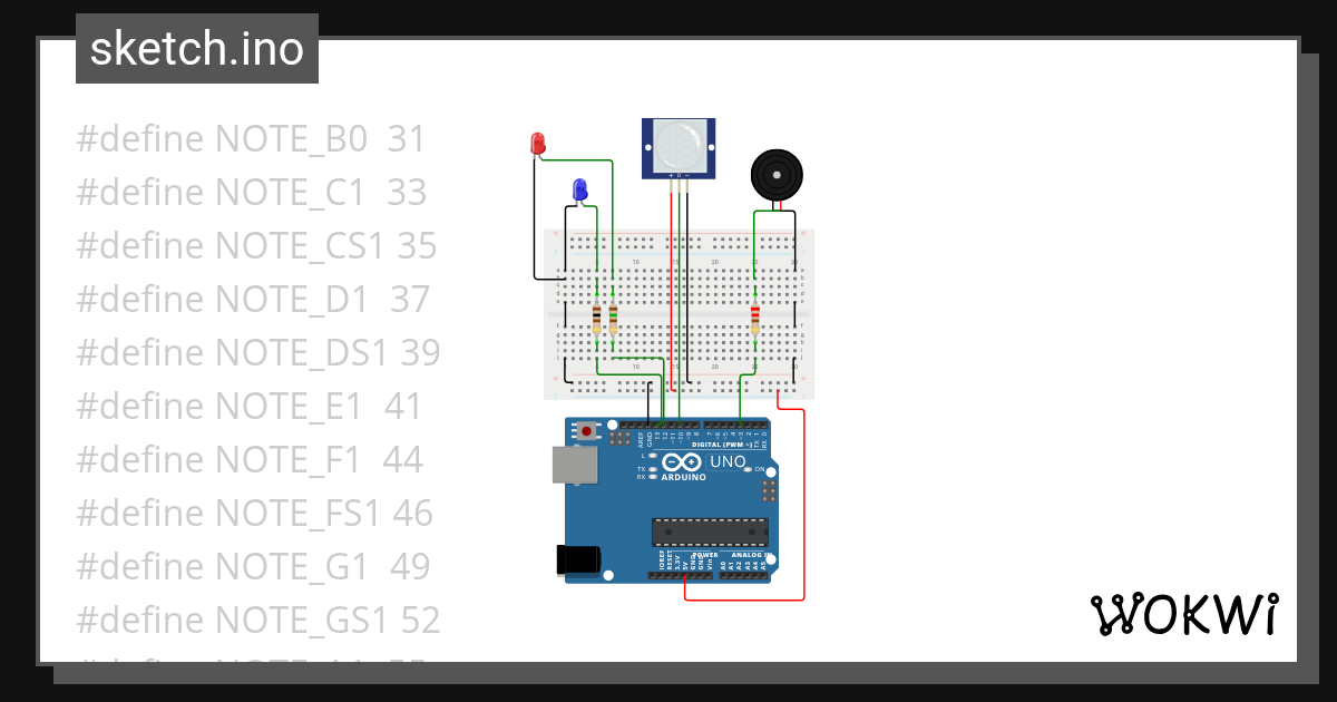 Buzzer with Zelda Ocarina Final Wokwi ESP32, STM32, Arduino Simulator
