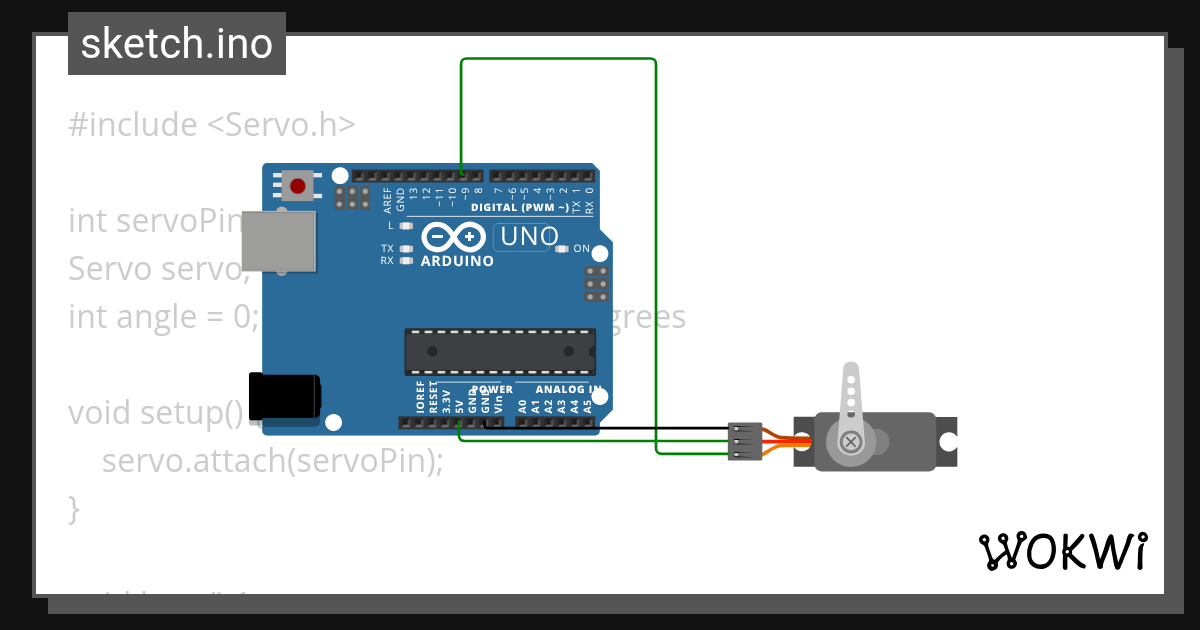 Servo_Sweep Copy Wokwi ESP32, STM32, Arduino Simulator
