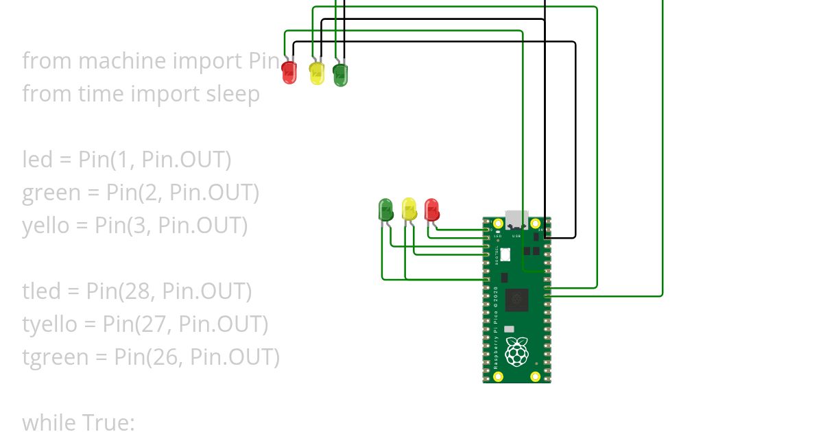 2 Way traffic light controller simulation