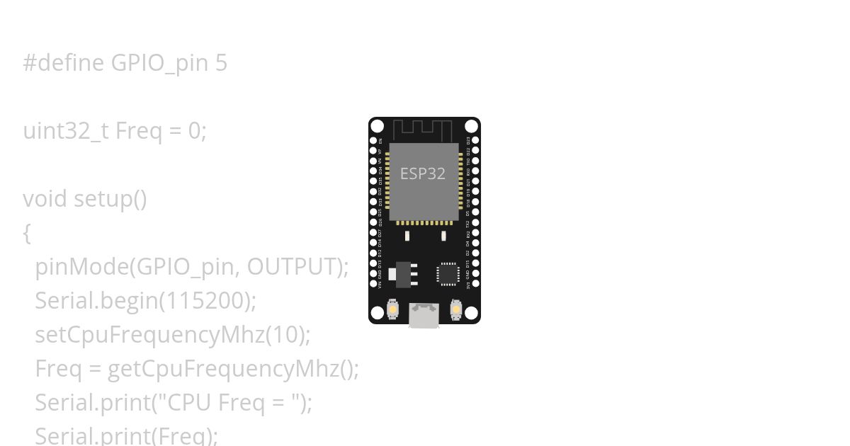ESP32 CPU_CLOCK simulation