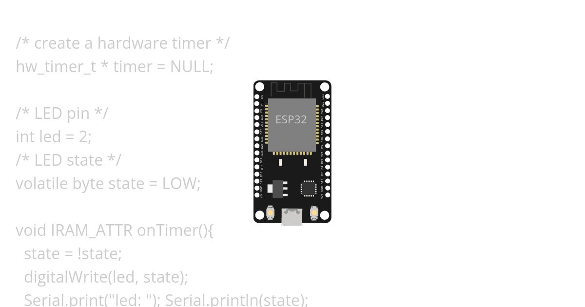 timerAttachInterrup esp32  simulation