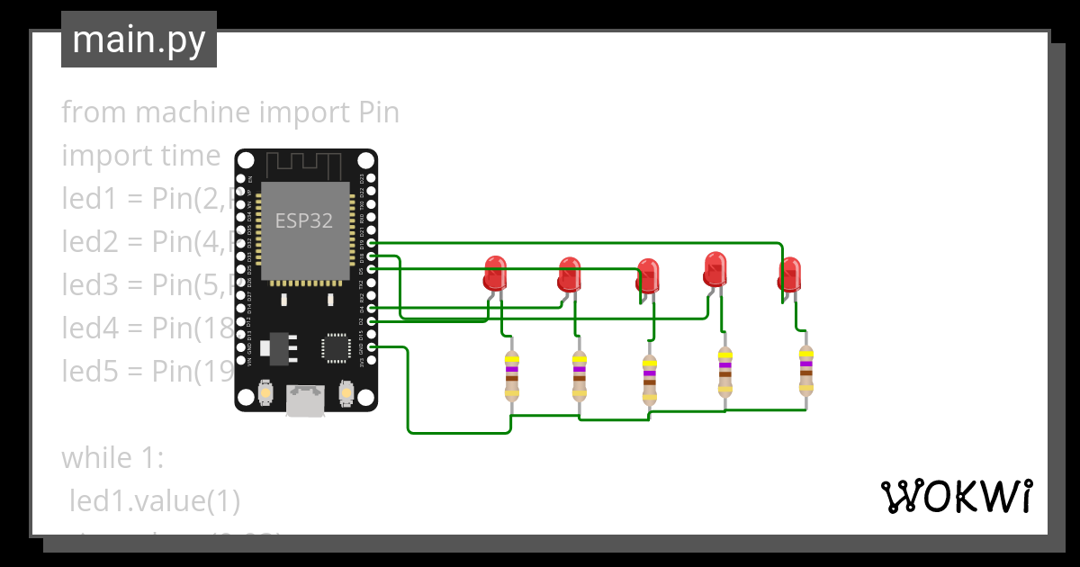 001 - Wokwi ESP32, STM32, Arduino Simulator