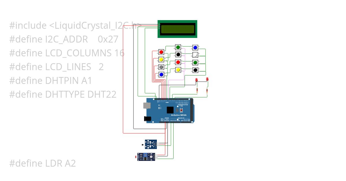 Key pad simulation