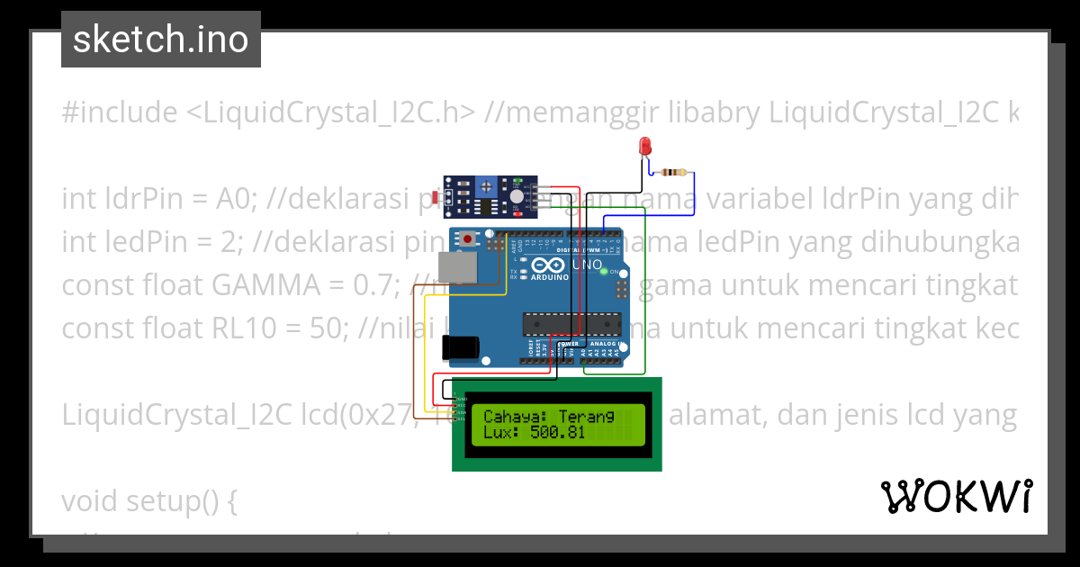 Ldr Photoresistor Wokwi Esp32 Stm32 Arduino Simulator