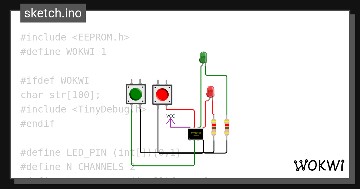 Tinypwm wokwi esp32 stm32 arduino simulator