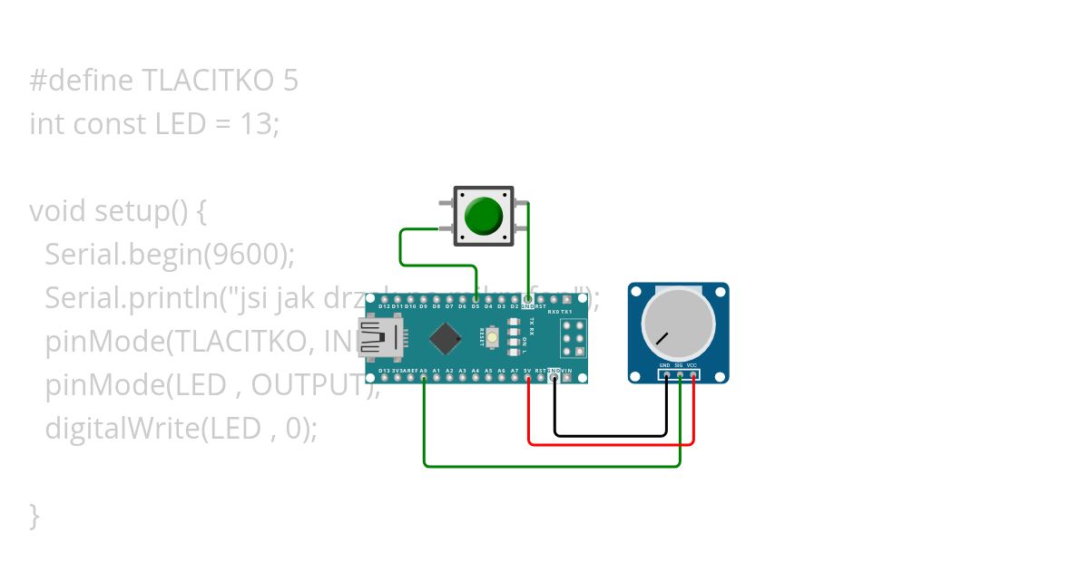 arduino nano prvni hodina simulation